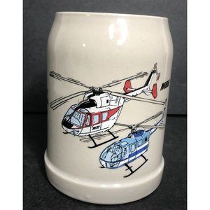 Vintage Helicopter Mug Messerschmitt-Bölkow-Blohm MBB Stein with BO 105 & BK117